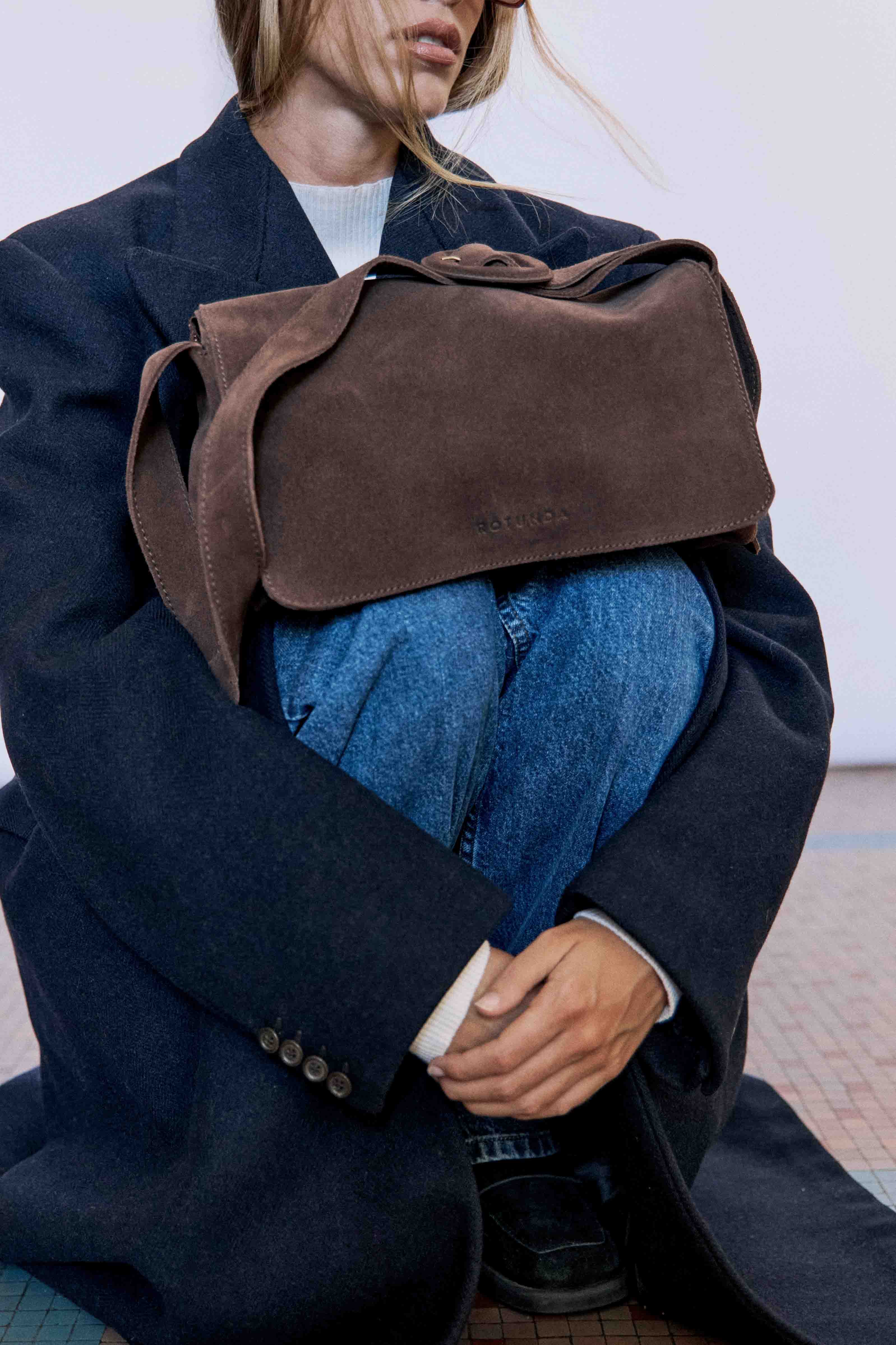 Cul Suede Shoulder Bag