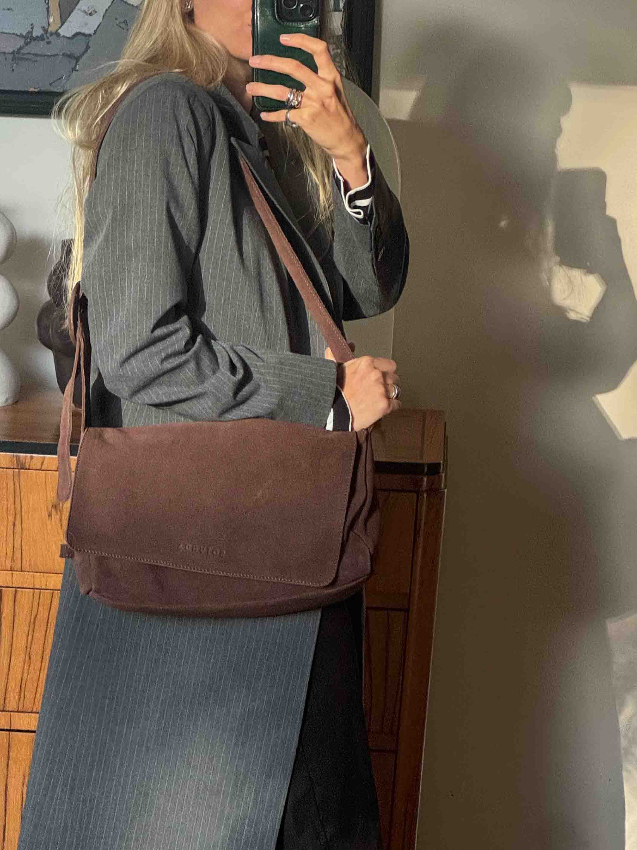 Cul Suede Shoulder Bag