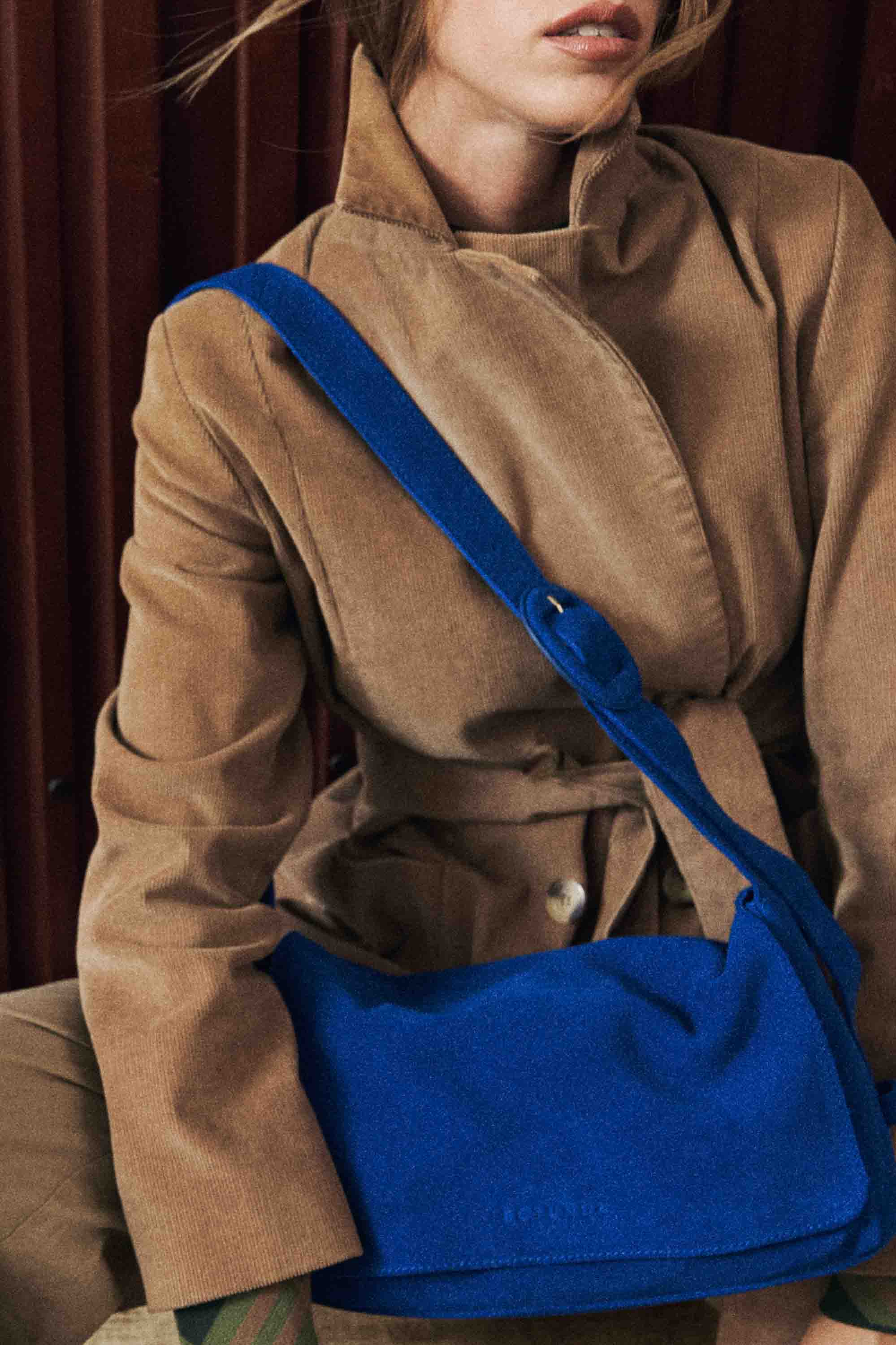 Cul Suede Shoulder Bag