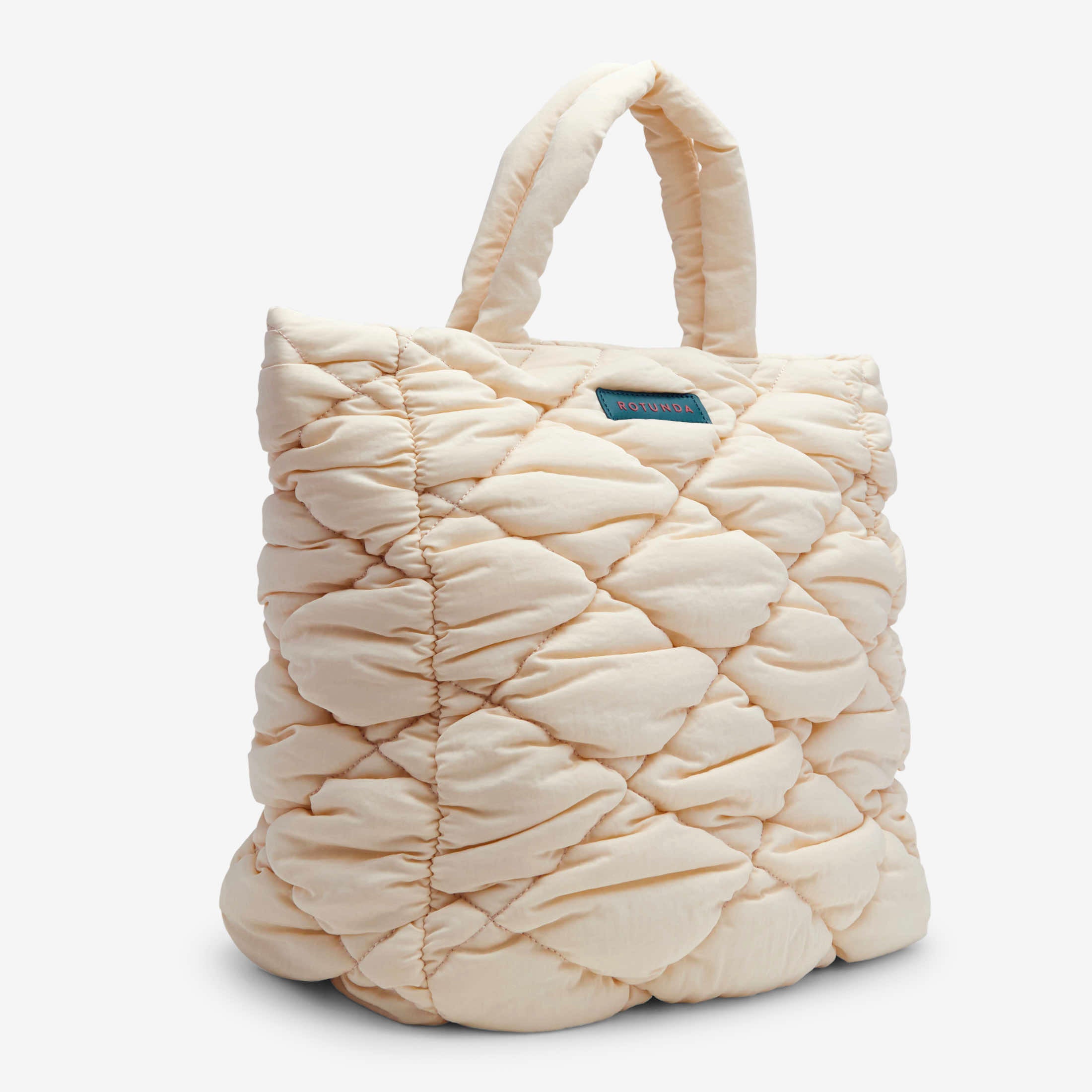 Bolso de mano Daira Fluffy en color blanco roto