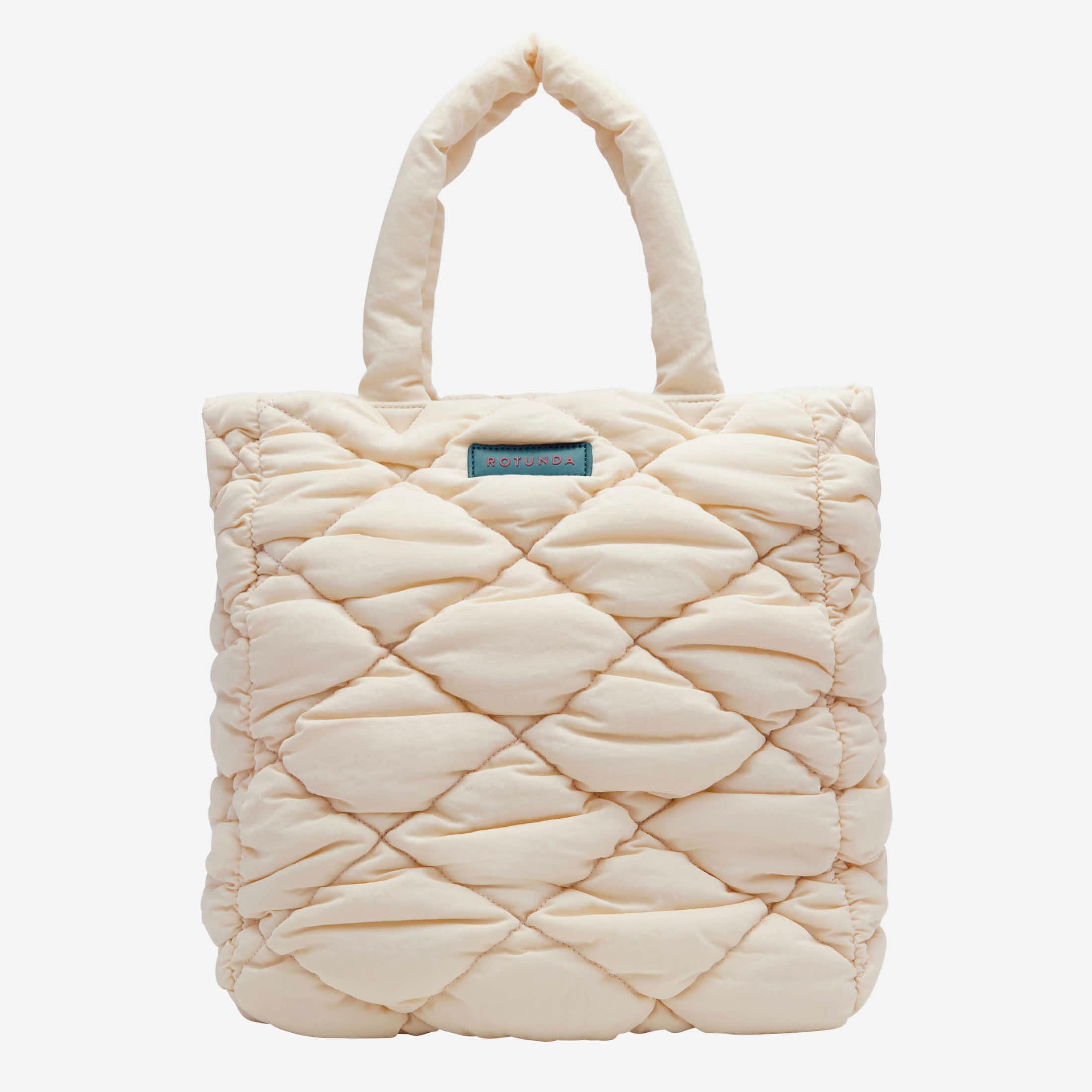 Bolso de mano Daira Fluffy en color blanco roto