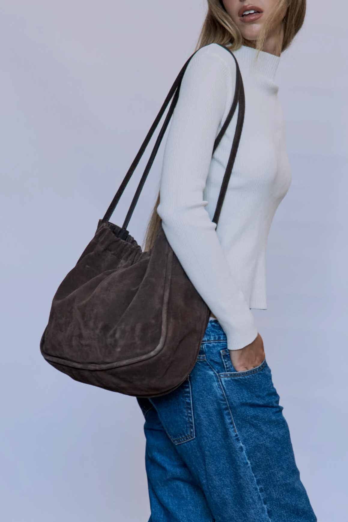 Mia Suede Tote Bag