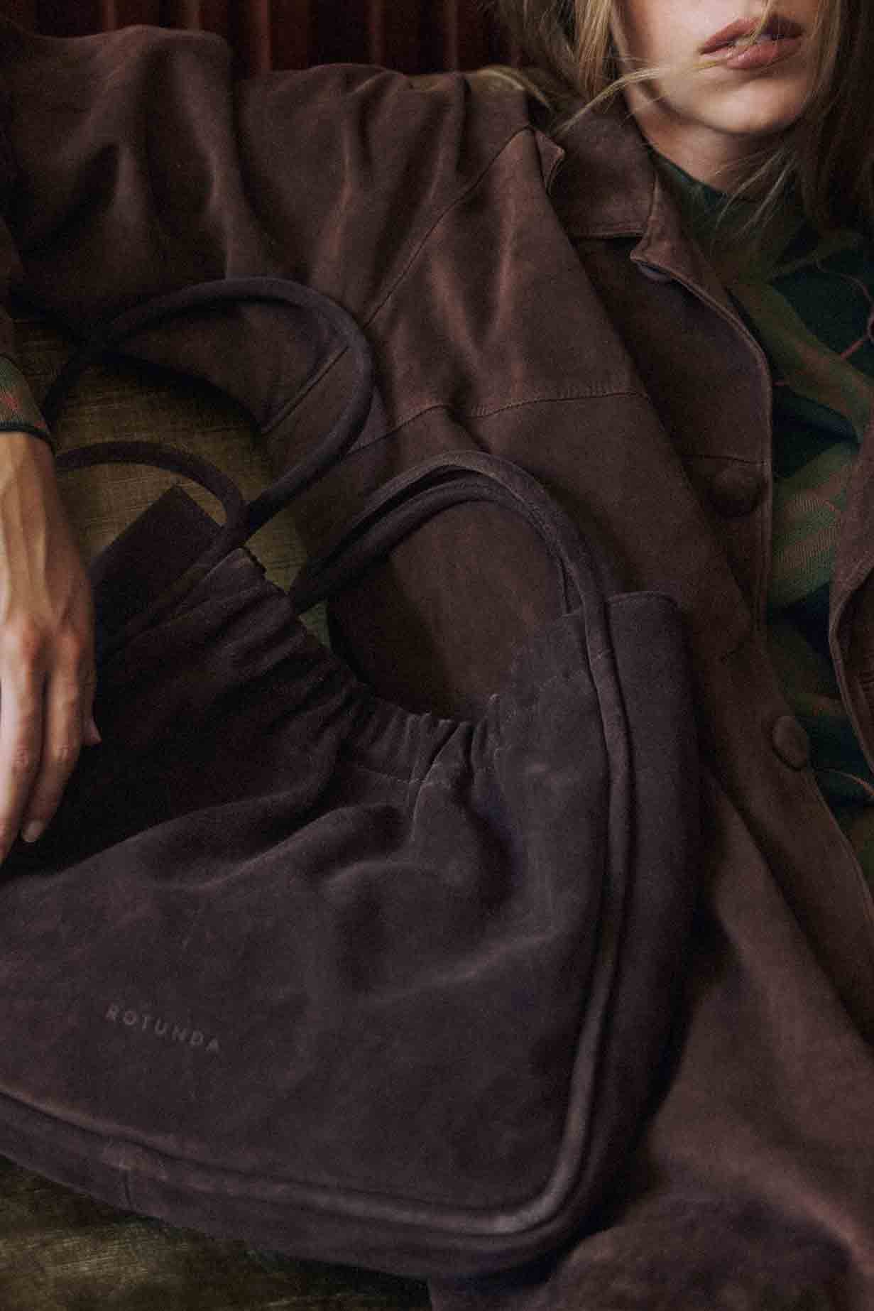 Mia Suede Tote Bag