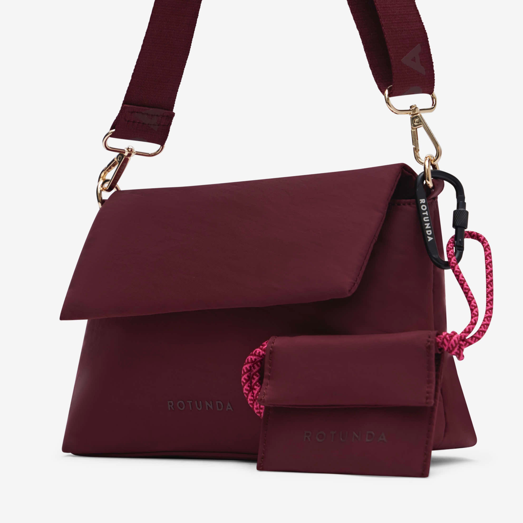 Bolso bandolera Noire Burdeos