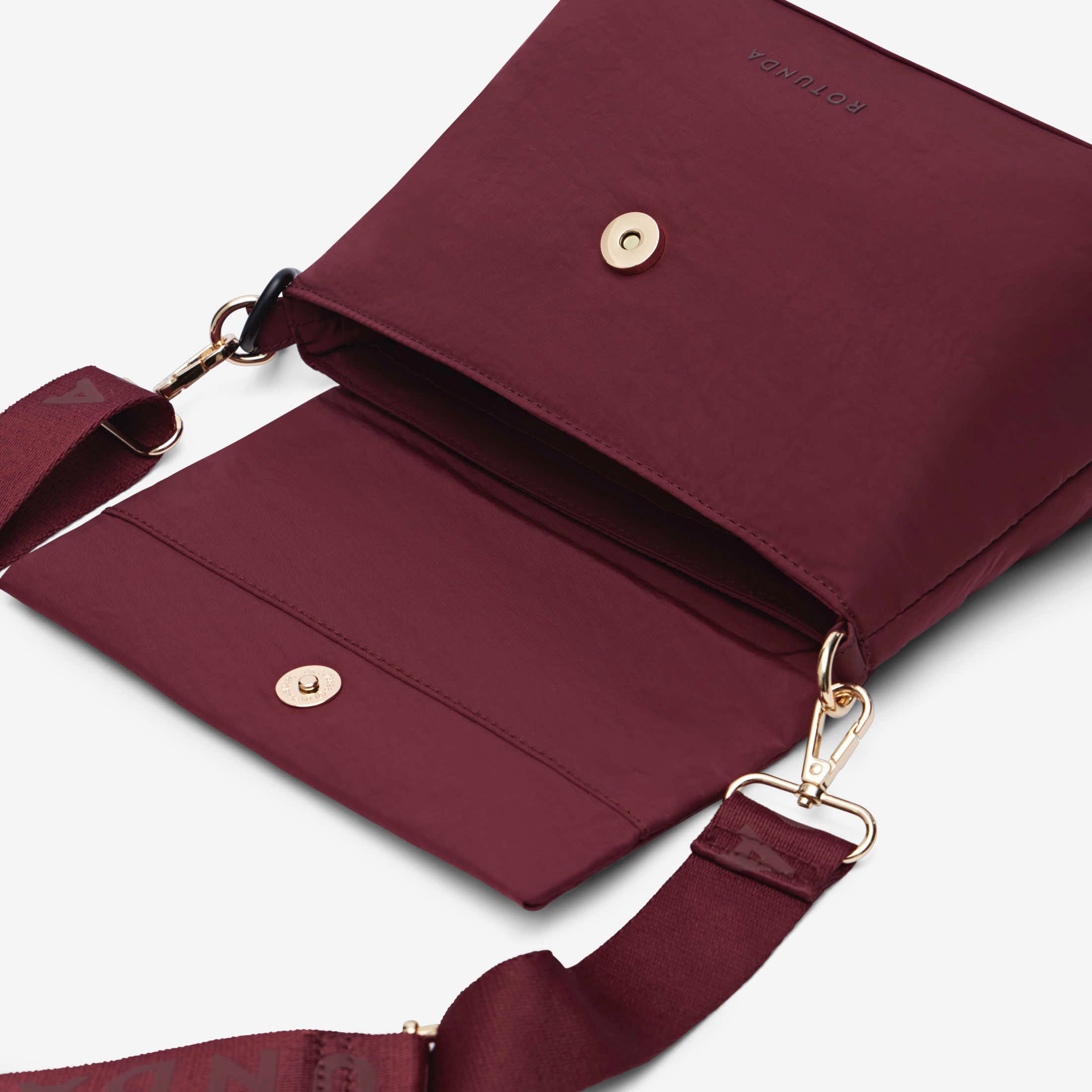 Bolso bandolera Noire Burdeos