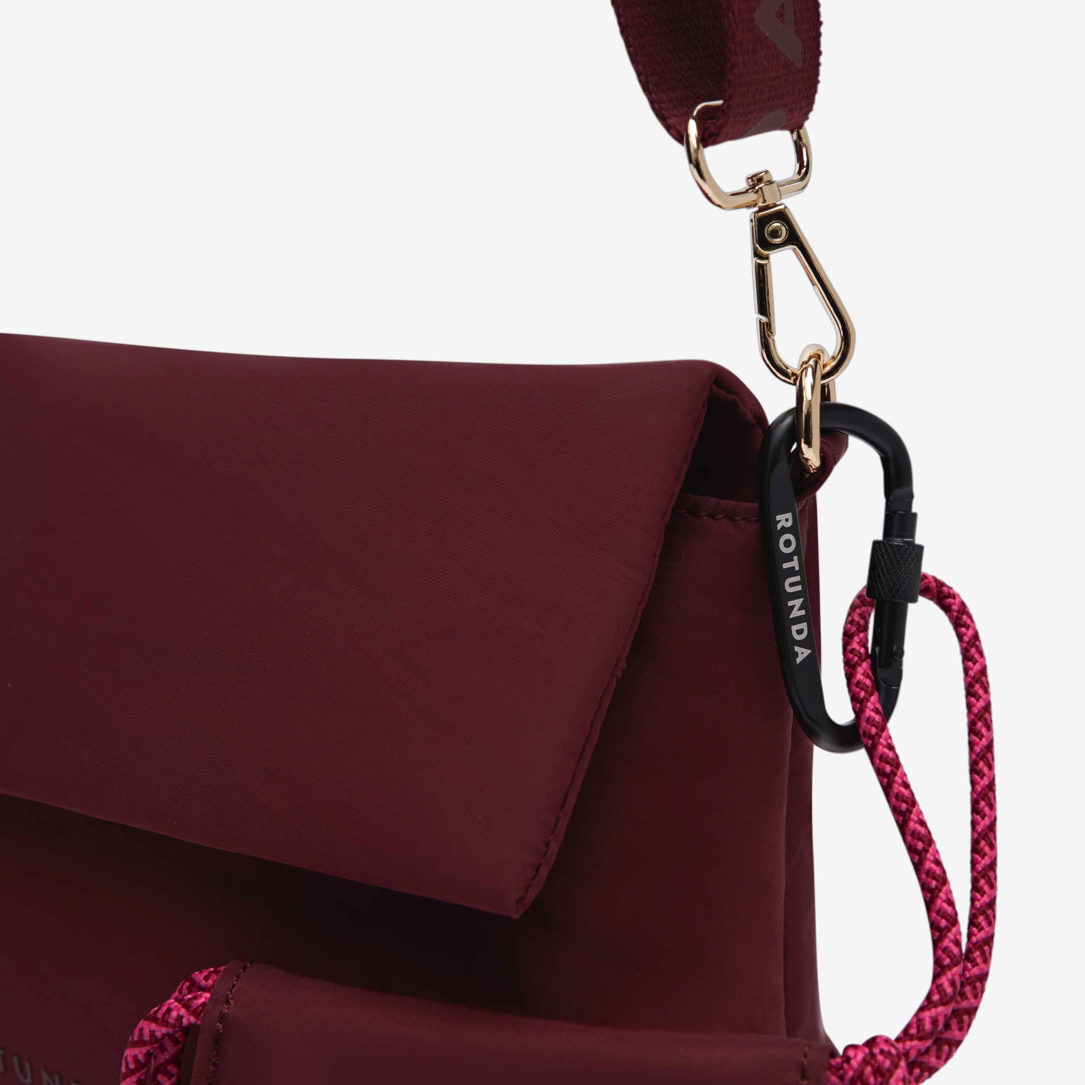 Bolso bandolera Noire Burdeos