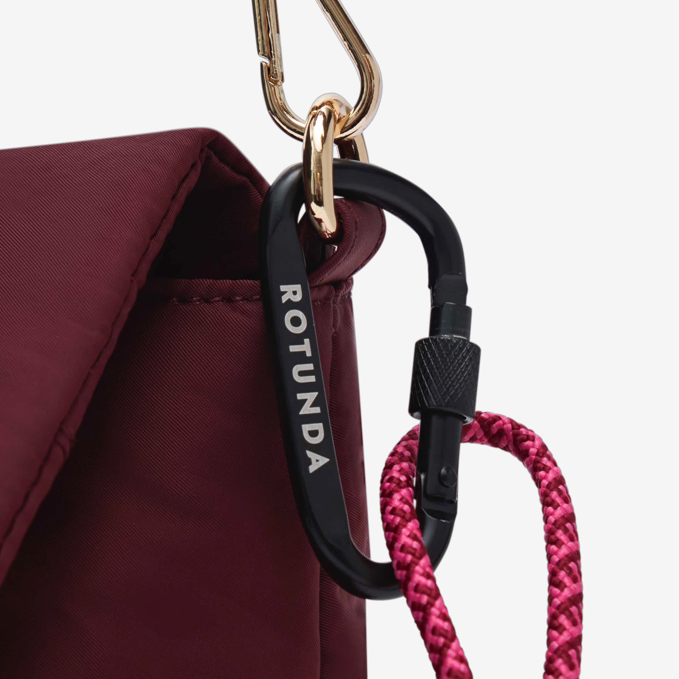 Bolso bandolera Noire Burdeos