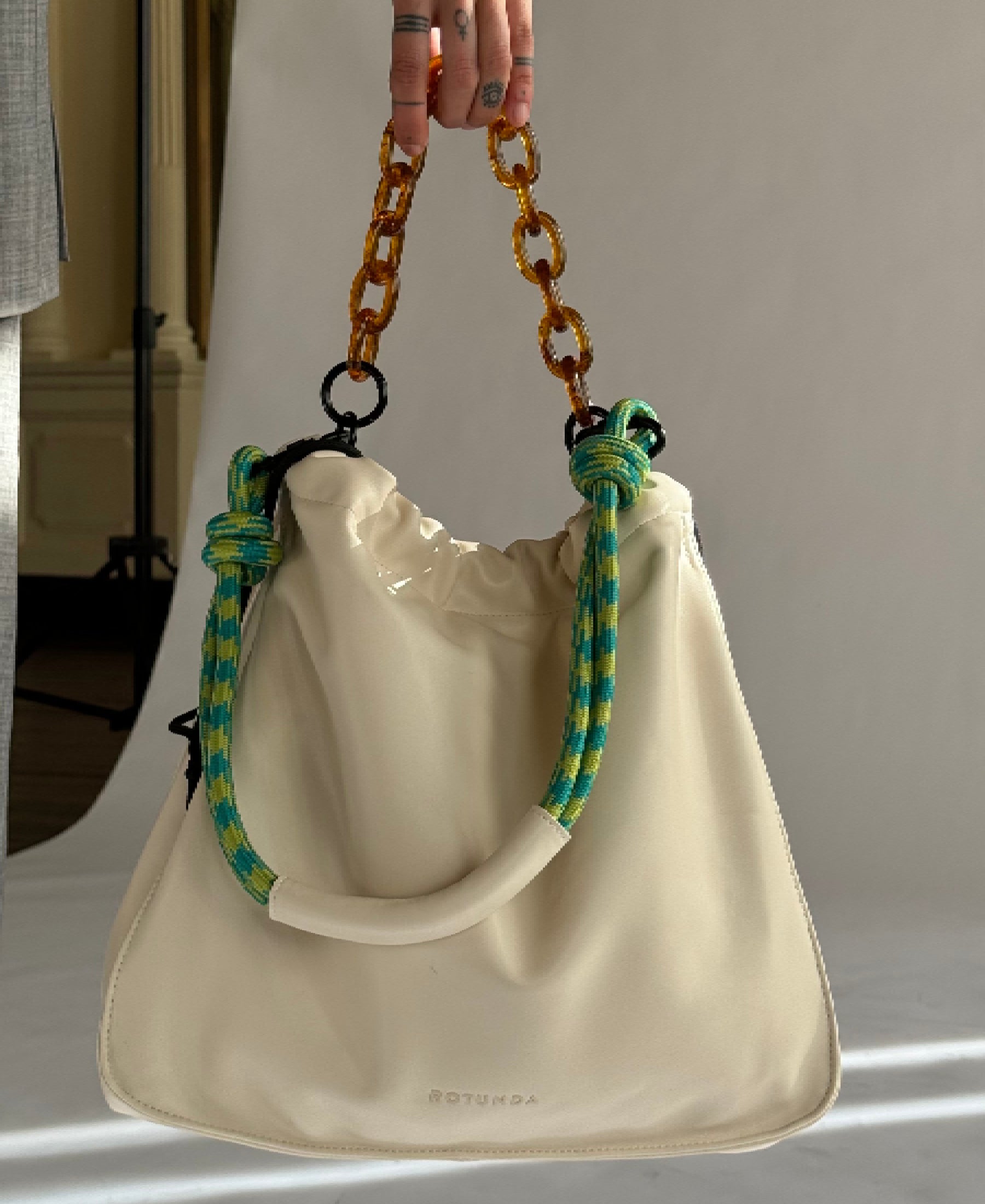 Faux Leather Sant Hobo Bag