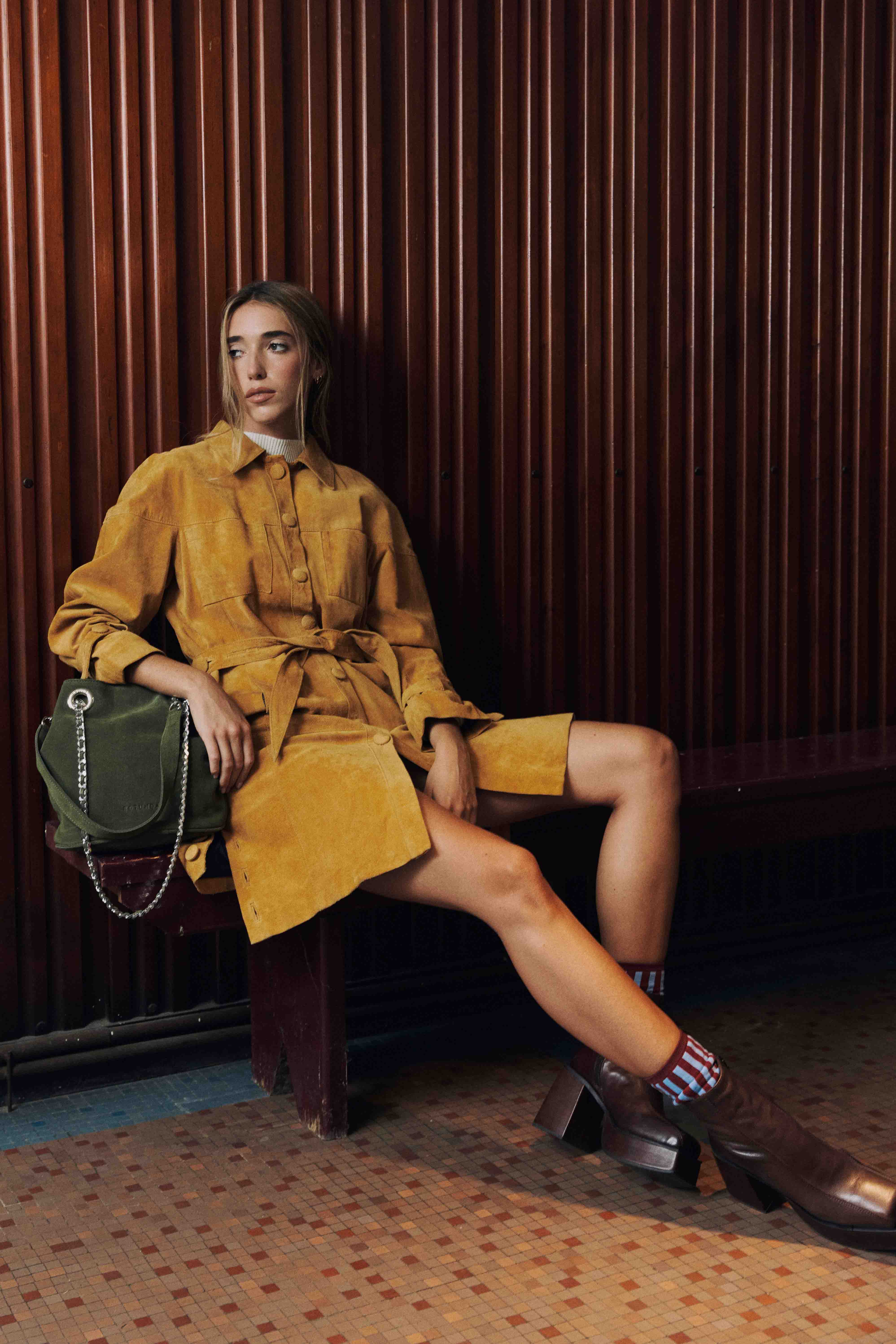 Yim Suede Bucket Bag